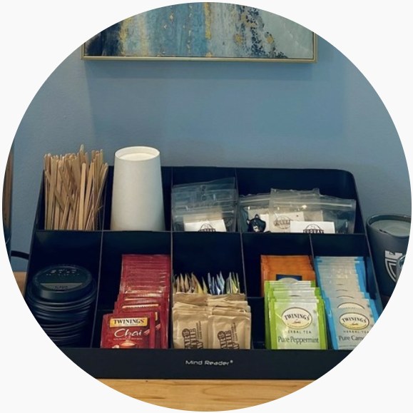 Tea and condiment station